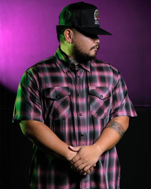 MIDNIGHT VICE BAMBOO SHORT SLEEVE BUTTON UP - MENS